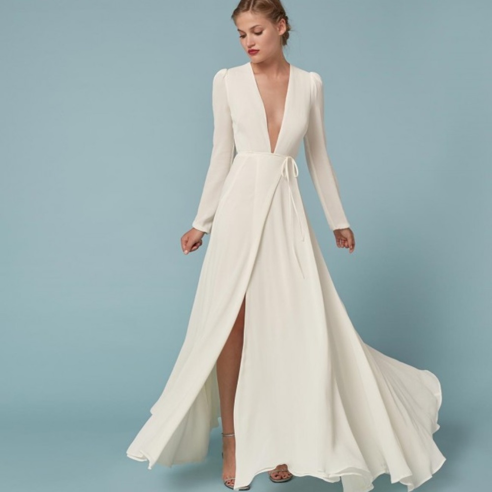 Reformation Thea Wedding Dress: Size XS/S